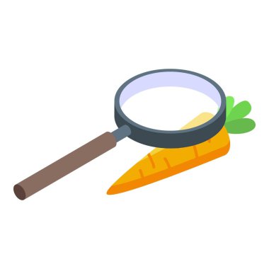 Havuç simgesi, izometrik biçimi araştır