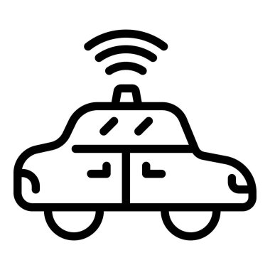Sürücüsüz araba simgesi, özet biçimi