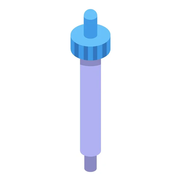 Laboratóriumi pipetta ikon, izometrikus stílus — Stock Vector