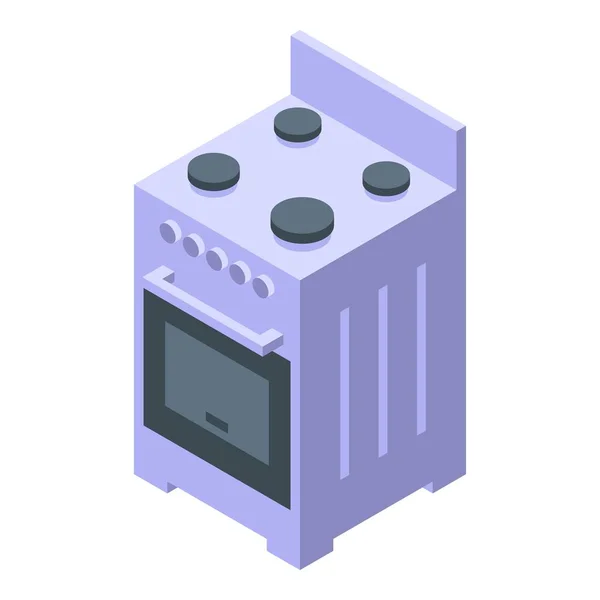 Cocina cocina eléctrica cocina icono, estilo isométrico — Vector de stock