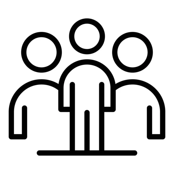 Иконка рабочей группы по персоналу, стиль набросков — стоковый вектор