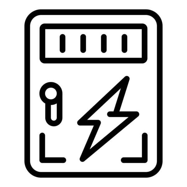 Tillgänglig ikon för el, skissera stil — Stock vektor