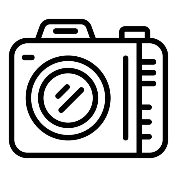 Videocamera-icoon, contourstijl — Stockvector