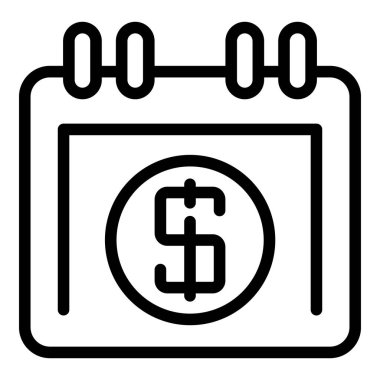 Mali planlama takvimi simgesi, özet biçimi