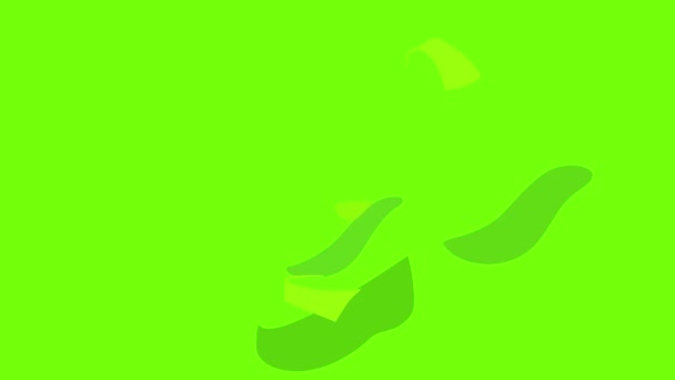 Анімація піктограм взуття Paltform — стокове відео