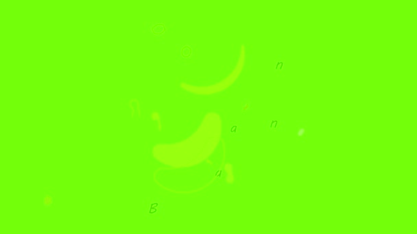 Animación icono de plátano — Vídeos de Stock