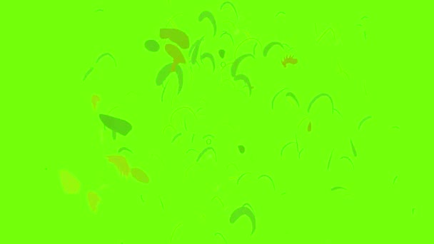 Анимация иконок петуха — стоковое видео