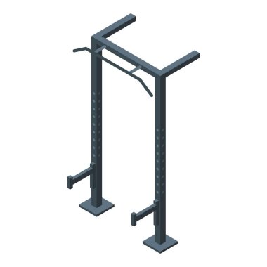 Çalışma ekipmanı simgesi, izometrik biçim