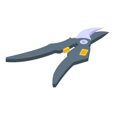 Bahçe makas simgesi, izometrik biçim