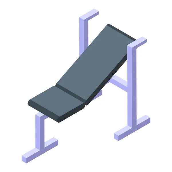 Ikone für Fitnessgeräte, isometrischer Stil — Stockvektor