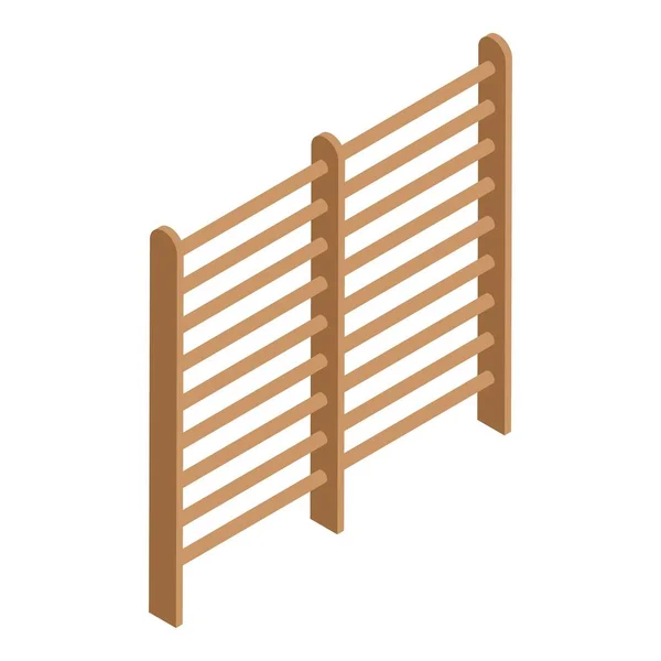 Icono de barras de pared, estilo isométrico — Vector de stock