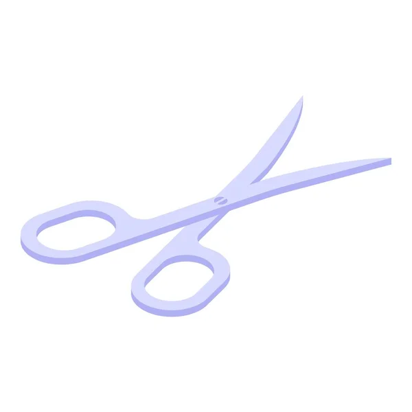 Ikona nůžky manikúra, izometrický styl — Stockový vektor