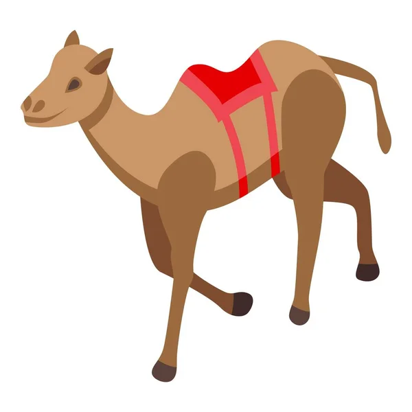 Kamel-Ikone, isometrischer Stil — Stockvektor
