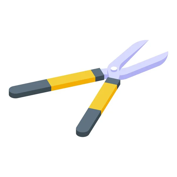 Secateurs icon, isometric style — Stock Vector