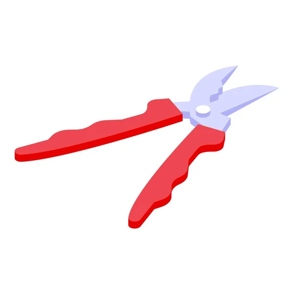 Botany scissors icon, isometric style — Stock Vector