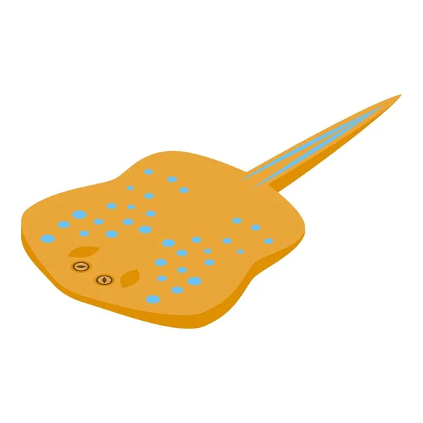 Cazador stingray icono, estilo isométrico — Vector de stock