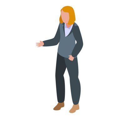 Demokrasi adayı simgesi, izometrik biçim