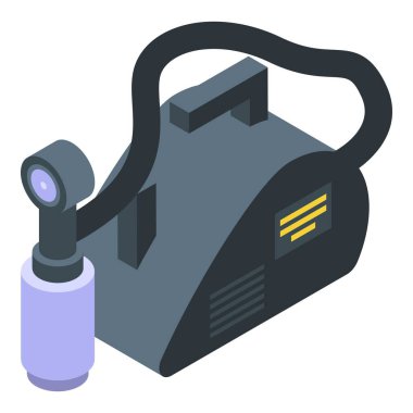 Solaryum ekipman simgesi, izometrik biçim