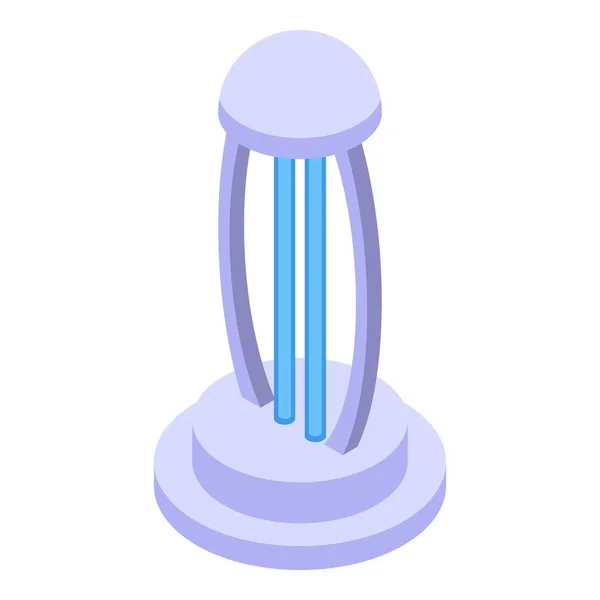 UV lamp stand icon, isometric style — Stock Vector