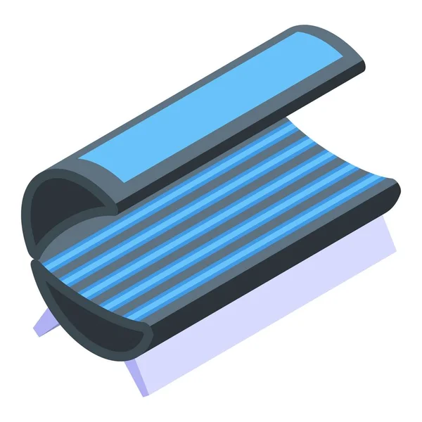Solarium uv icoon, isometrische stijl — Stockvector