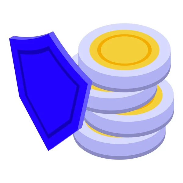 Protection car buying icon, isometric style — Stock Vector