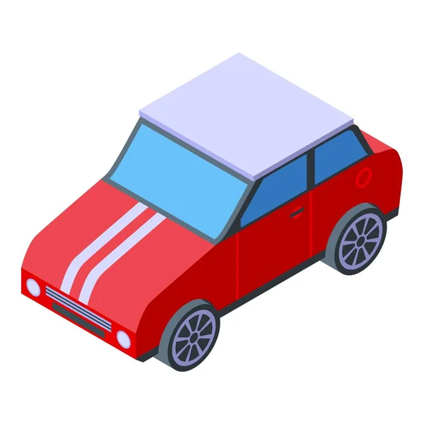 Zakup ikony mini samochodu, w stylu izometrycznym — Wektor stockowy