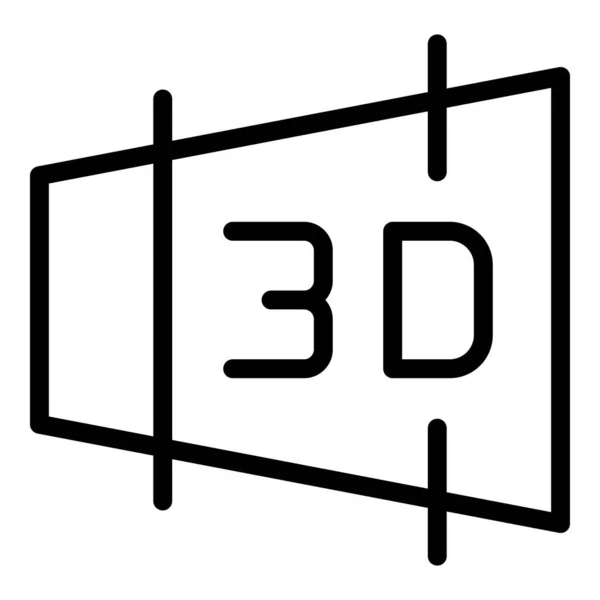 Ícone de interface 3d, estilo esboço —  Vetores de Stock