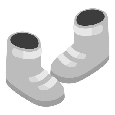 Snowboard bot simgesi, izometrik biçim