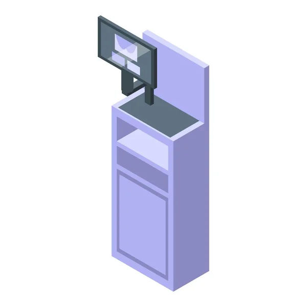 Mammografi maskin vård ikon, isometrisk stil — Stock vektor