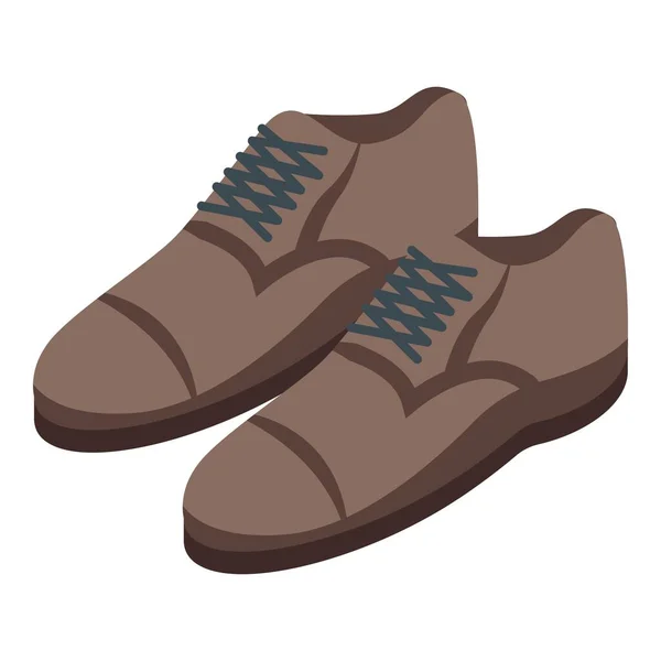 Klasyczna ikona darowizny butów, izometryczny styl — Wektor stockowy