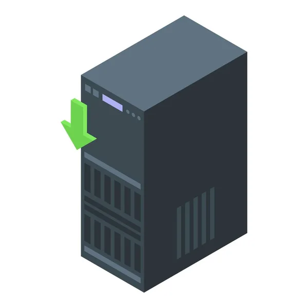 Backup-Symbol für Office-Server, isometrischer Stil — Stockvektor