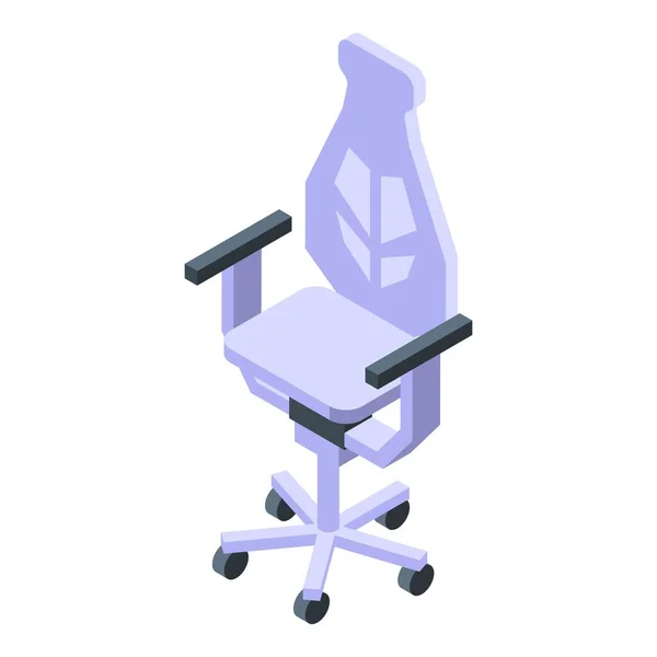 Icono de silla moderna ergonómica, estilo isométrico — Vector de stock