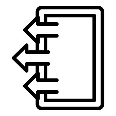 Tahliye çıkış kapısı simgesi, özet biçimi