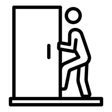 Tahliye kapısı simgesini aç, taslak biçimi