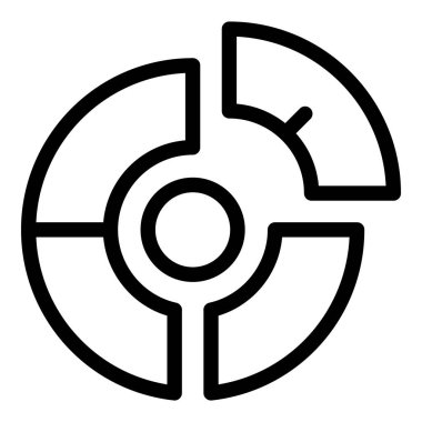 Para grafiği pasta simgesi, özet biçimi