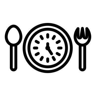 Çatal bıçak yeme simgesi, özet biçimi