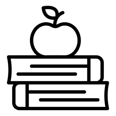 Kitaplar elma simgesi, taslak biçimi