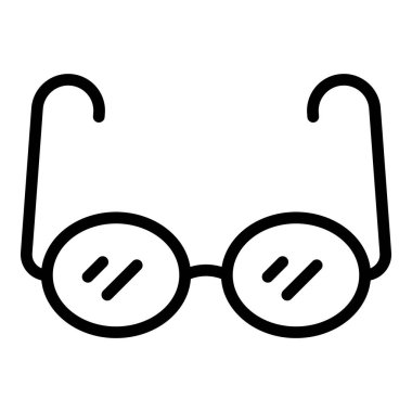 Okul gözlüğü simgesi, taslak biçimi