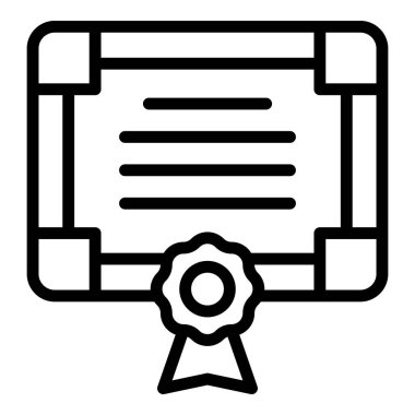 Üniversite diploma simgesi, özet biçimi