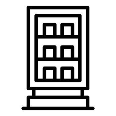 Şişe içecek makinesi simgesi, taslak biçimi