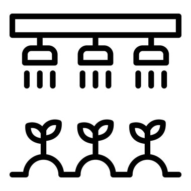 Akıllı püskürtme sistemi simgesi, özet biçimi