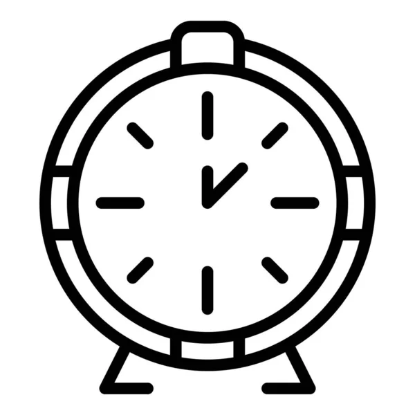 School time icon, outline style — Stock Vector