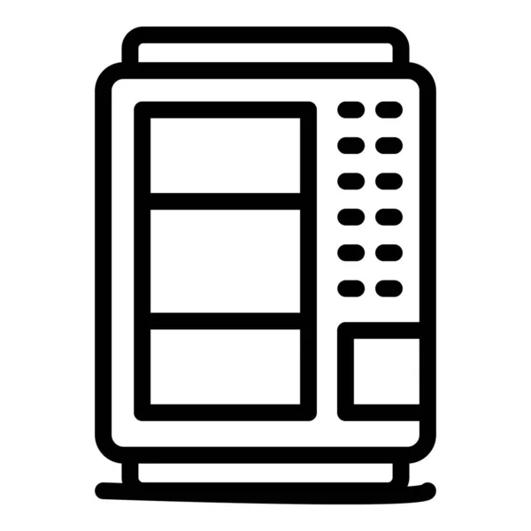 Reading vending machine icon, outline style — стоковый вектор
