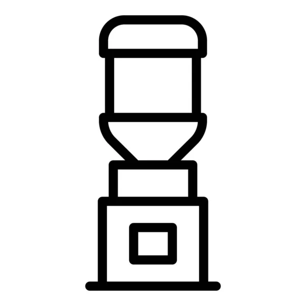 Aqua-Cooler-Symbol, Outline-Stil — Stockvektor