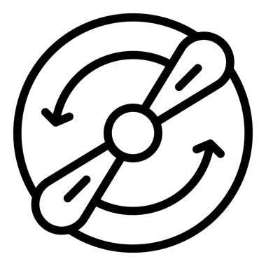 Drone pervane simgesi, özet biçimi