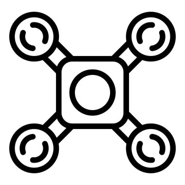 Drone yenilik simgesi, özet biçimi