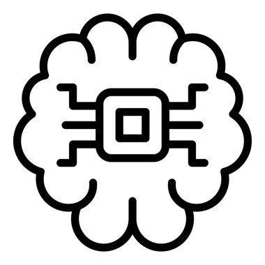 Mikroçip dron simgesi, özet biçimi