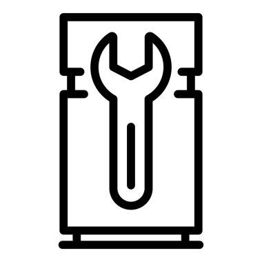 Tornavida buzdolabı simgesi, taslak biçimi