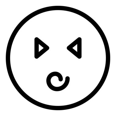 Baş döndürücü yüz simgesi, özet biçimi