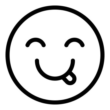 Rahatlamış yüz simgesi, özet biçimi